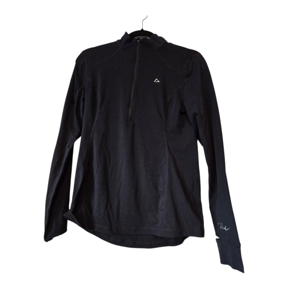 PARADOX Performance Merino Blend Quarter Zip Shirt Women's‎ SM Black Base Layer